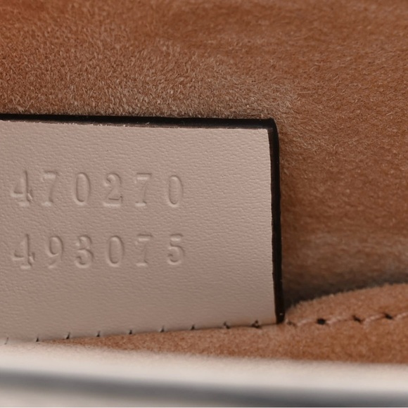 Gucci Calfskin Animal Studs Mini Sylvie Top Handle Bag White - Picture 9 of 10